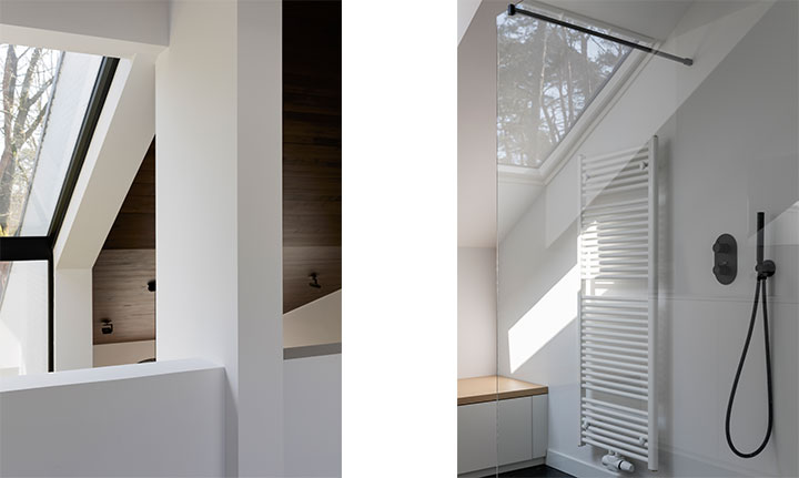 Villa K — overzicht van de gerenoveerde woning en tuin