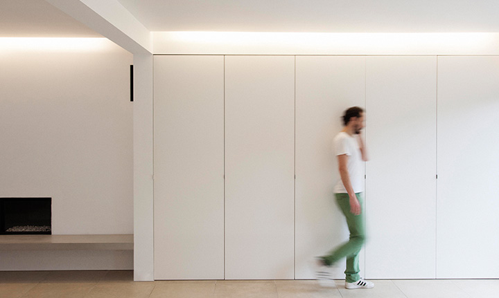 Woning HP — verbouwing en interieur, leefruimte met maatwerk